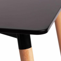 Стол Tetchair JOHN mod. T1003 МДФ, дерево, 80x80x75 см, Black/ Natural 15174
