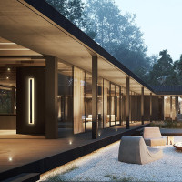 Уличный светодиодный светильник FERON DH2003, 45W, 2250Lm, 4000K, черный 48021