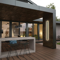 Уличный светодиодный светильник FERON DH2003, 45W, 2250Lm, 4000K, черный 48021