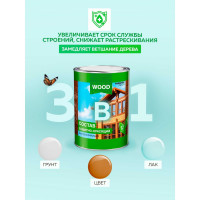 Защитно-красящий состав для древесины FARBITEX (быстросохнущий; белый; 2.7 л) 4300008477