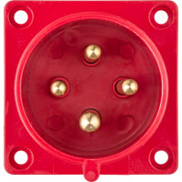 Вилка TDM ELECTRIC 624 скрытая 3Р+РЕ 32А 380В IP44 SQ0607-0005