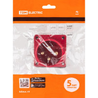 Вилка TDM ELECTRIC 624 скрытая 3Р+РЕ 32А 380В IP44 SQ0607-0005