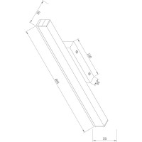 Подсветка MAYTONI Fichte 9 LED MIR012WL-L9B4K