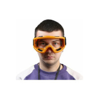 Очки-маска для езды на мототехнике СИМАЛЕНД стекло прозрачное, желтые 3734828