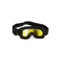 Очки-маска для езды на мототехнике СИМАЛЕНД черные, стекло двухслойное желтое, 3734831