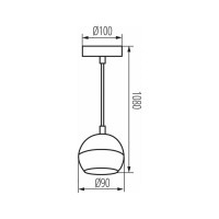 Потолочная люстра KANLUX GALOBA C 1xGU10 B 33683