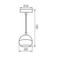 Потолочная люстра KANLUX GALOBA C 1xGU10 W 33682