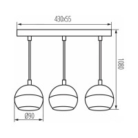 Потолочная люстра KANLUX GALOBA C 3xGU10 B 33685