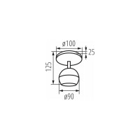 Настенно-потолочная спот KANLUX GALOBA EL-1O B 33671