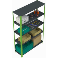 Стеллаж ООО Металекс Metalex AIR 2200x1400x600 5 полок SMAV221460