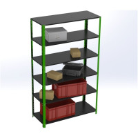 Стеллаж ООО Металекс Metalex AIR 2000x800x600 6 полок SMAVI208060