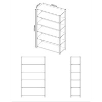 Стеллаж ООО Металекс Metalex AIR 2000x1200x500 6 полок SMAVI201250
