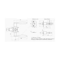 Межкомнатная ручка PALIDORE Arsenal 860 PC BK, хром блестящий 98760452