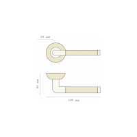 Ручка PALIDORE A-40 HH/PC белый никель/хром блестящий 98760646