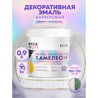 Акриловая эмаль с декоративным эффектом FARBITEX Хамелеон (тропик; 0.9 л) 4300009434