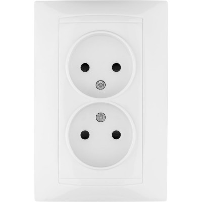 Двойная розетка TDM ELECTRIC 2П 10А 250В белая "Лама" SQ1815-0024