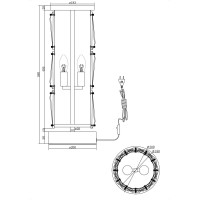 Настольный светильник MAYTONI Puntes 2хE14x60 W MOD043TL-02G