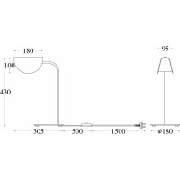 Настольный светильник MAYTONI Mollis 1хG9x28 W MOD126TL-01B