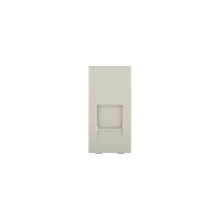 Накладка для телефонной/компьютерной розетки LK Studio RJ 45x22.5мм бежевый LK45 853101-1