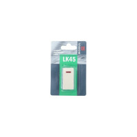 1-клавишный выключатель LK Studio с индикатором 45x22.5 (сх.1L) 16 A. 250 B белый LK45 850304-1