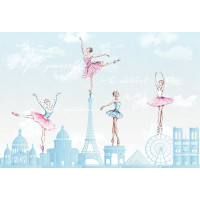 Фотообои ООО Ортограф Балерины на небоскребах 3.97x2.7 м OF_34636
