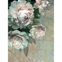 Фотообои ООО Ортограф Peonies and geometry 2x2.7 м OF_34060