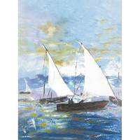 Фреска ООО Ортограф Парусник в море 2x2.7 м FX_34478