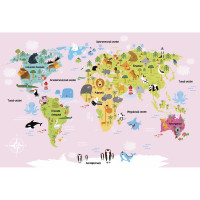 Фреска ООО Ортограф Детская карта 2 4x2.7 м FX_33740