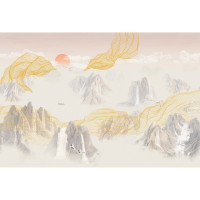 Фреска ООО Ортограф Линейный пейзаж 4x2.7 м FX_34564