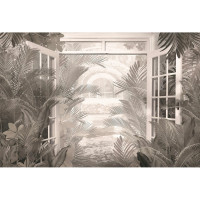 Фреска ООО Ортограф Тропический вид из окна 4x2.7 м FX_34607