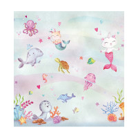 Фотообои ООО Ортограф Кошки подводные феи - 2 2.58x2.7 м OT-G_34389