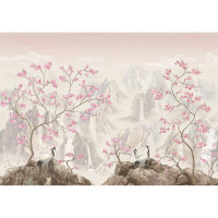 Фотообои ООО Ортограф Mountain peaks pink 3.84x2.7 м OT-G_33929