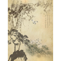 Фотообои ООО Ортограф Пейзаж с аистом 2x2.7 м OF_30381