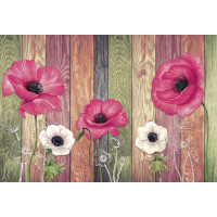 Фотообои ООО Ортограф Poppies and texture 3.97x2.7 м OF_34082