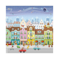 Фотообои ООО Ортограф Маленькая улица 2.99x3 м OF_34349