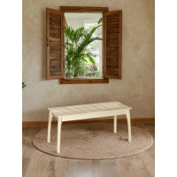 Скамья для прихожей Мебелик массив, каркас лак 7558