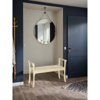 Скамья для прихожей с подлокотниками Мебелик массив каркас лак 7566