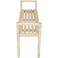 Скамья для прихожей с подлокотниками Мебелик массив каркас лак 7566