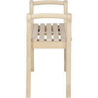 Скамья для прихожей с подлокотниками Мебелик массив каркас лак 7566