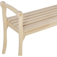 Скамья для прихожей с подлокотниками Мебелик массив каркас лак 7566