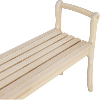 Скамья для прихожей с подлокотниками Мебелик массив каркас лак 7566