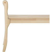 Скамья для прихожей с подлокотниками Мебелик массив каркас лак 7566