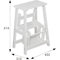 Табурет-стремянка Мебелик снег 7578
