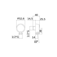 Шланговое подключение для душа Paffoni ZACC130NO 00239283