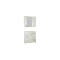Зеркальный шкаф Style Line Олеандр-2 900/С, Люкс рельеф пастель ЛС-00000484