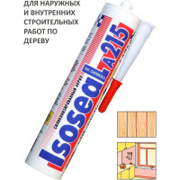 Профессиональный силиконизированный герметик Isoseal A215 (дуб; 280 мл) 2150211