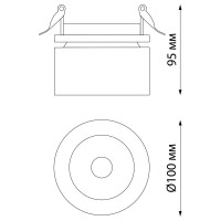 Встраиваемый светодиодный светильник NOVOTECH LED, 25W, GRODA 358784