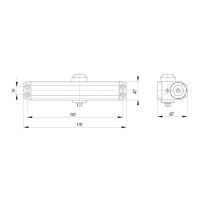 Дверной доводчик Ajax TDR-100 WH 50-100 кг, белый 43827
