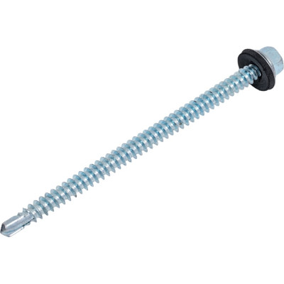 Кровельный саморез КВАДРА 5.5x90 цинк, сверло PT.3, шайба EPDM, кор. 50 шт. 550901005050