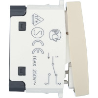 1-клавишный переключатель LK Studio с двух мест 45x22.5 (сх.6) 16 A. 250 B, бежевый, LK45 850201-1